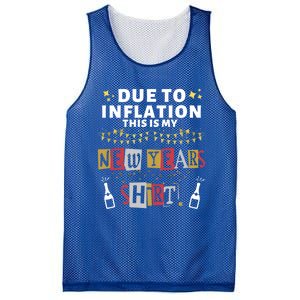 Due To Inflation This Is My New Years Eve Cool Gift Mesh Reversible Basketball Jersey Tank