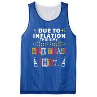 Due To Inflation This Is My New Years Eve Cool Gift Mesh Reversible Basketball Jersey Tank