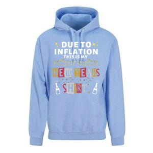 Due To Inflation This Is My New Years Eve Cool Gift Unisex Surf Hoodie