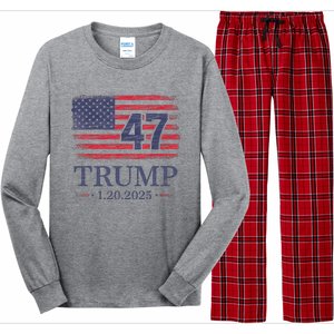 Donald Trump Inauguration Day 2025 47th President 47 Long Sleeve Pajama Set