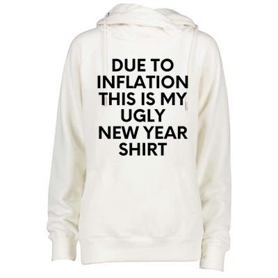 Due To Inflation This Is My Ugly New Year Gift Christmas Gift Womens Funnel Neck Pullover Hood