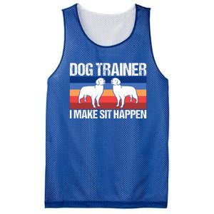 Dog Trainer I Make Sit Happen Dog Training Dog Trainers Gift Mesh Reversible Basketball Jersey Tank