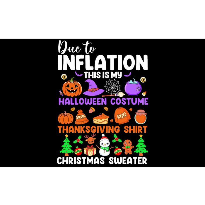 Due To Inflation This Is My Funny Halloween Costume Bumper Sticker