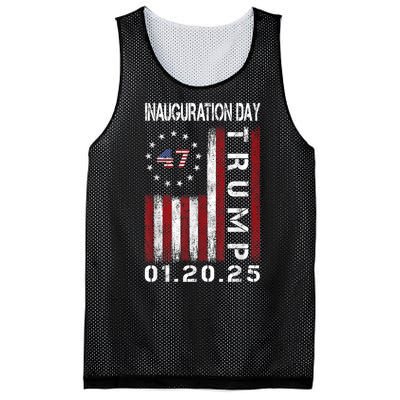 Donald Trump Inauguration Day 2025 47th President Usa Flag Mesh Reversible Basketball Jersey Tank