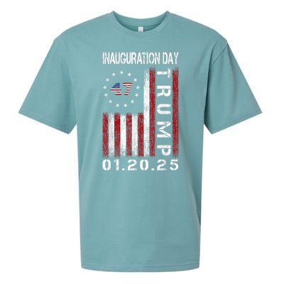 Donald Trump Inauguration Day 2025 47th President Usa Flag Sueded Cloud Jersey T-Shirt