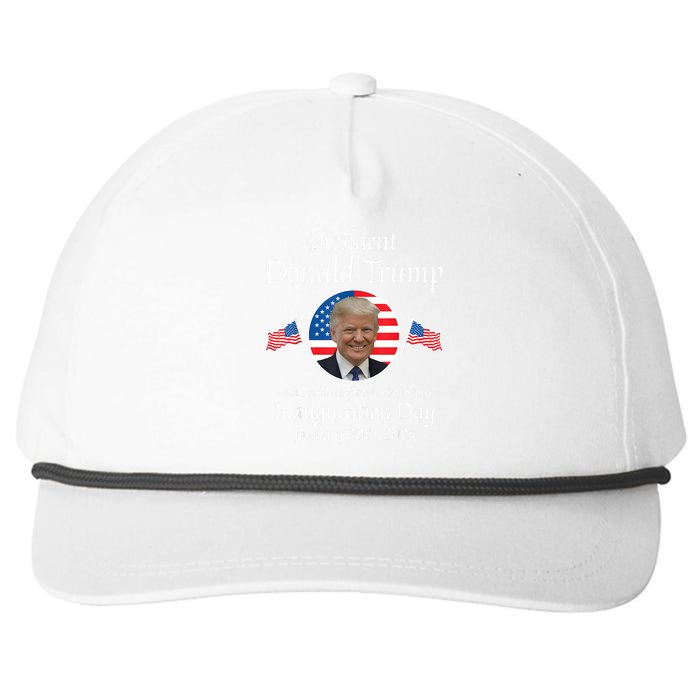 Donald Trump Inauguration Day 2025 47th Usa President Snapback Five-Panel Rope Hat