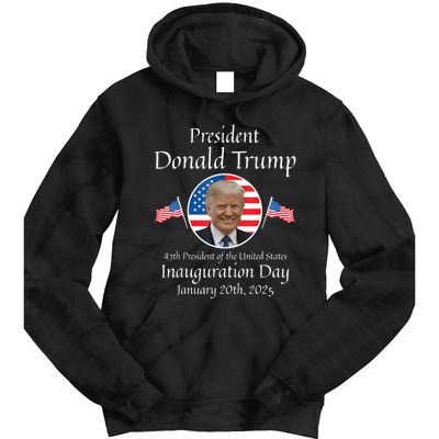 Donald Trump Inauguration Day 2025 47th Usa President Tie Dye Hoodie