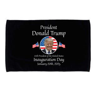 Donald Trump Inauguration Day 2025 47th Usa President Microfiber Hand Towel