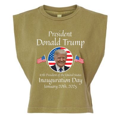 Donald Trump Inauguration Day 2025 47th Usa President Garment-Dyed Women's Muscle Tee