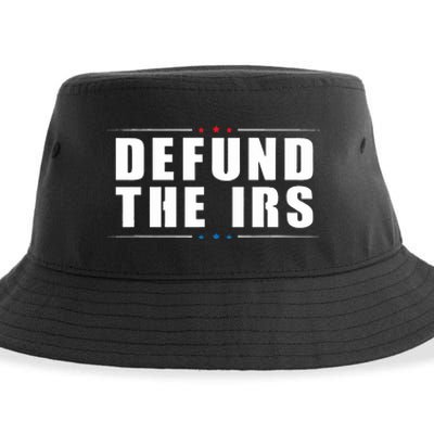 Defund the IRS Anti IRS Anti Government Politician Sustainable Bucket Hat