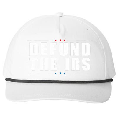 Defund the IRS Anti IRS Anti Government Politician Snapback Five-Panel Rope Hat