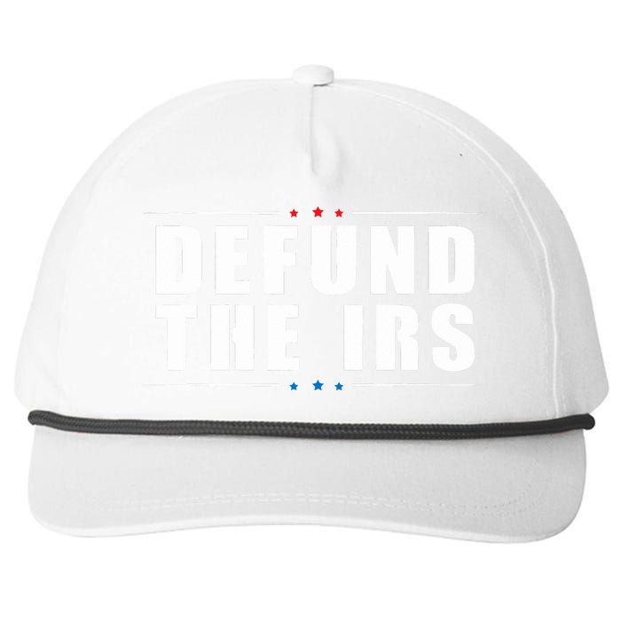 Defund the IRS Anti IRS Anti Government Politician Snapback Five-Panel Rope Hat