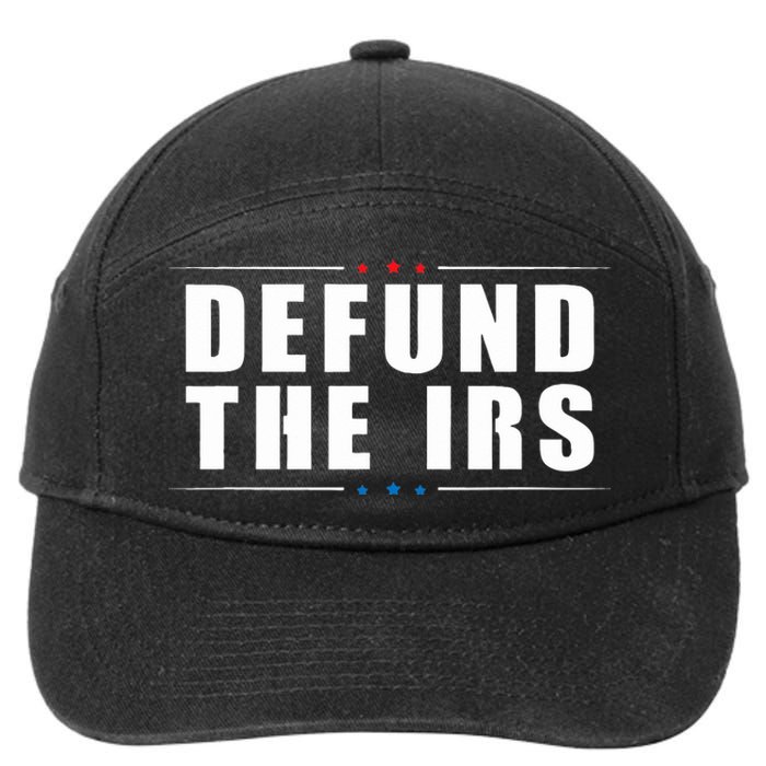 Defund the IRS Anti IRS Anti Government Politician 7-Panel Snapback Hat