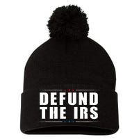 Defund the IRS Anti IRS Anti Government Politician Pom Pom 12in Knit Beanie