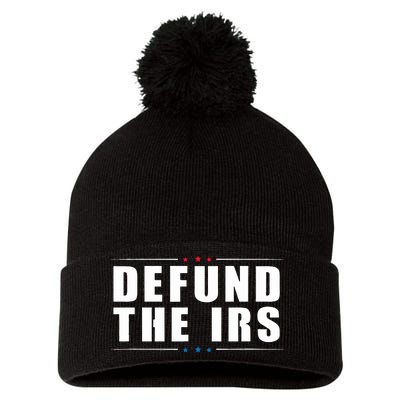 Defund the IRS Anti IRS Anti Government Politician Pom Pom 12in Knit Beanie