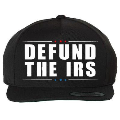 Defund the IRS Anti IRS Anti Government Politician Wool Snapback Cap