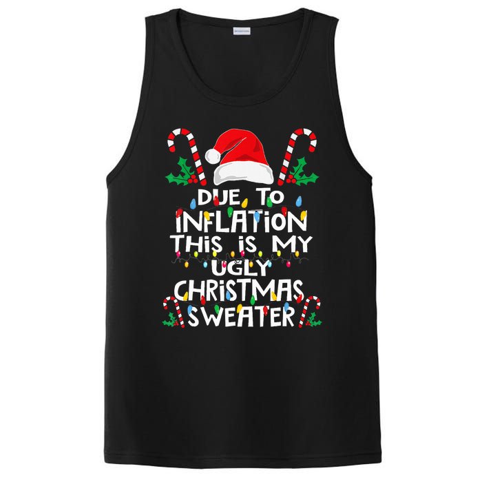 Due To Inflation Ugly Christmas Sweaters PosiCharge Competitor Tank