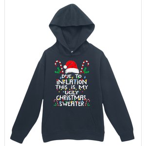 Due To Inflation Ugly Christmas Sweaters Urban Pullover Hoodie