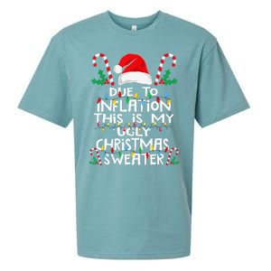 Due To Inflation Ugly Christmas Sweaters Sueded Cloud Jersey T-Shirt