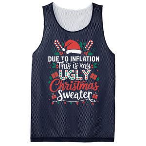 Due To Inflation This Is My Ugly Sweater For Christmas Mesh Reversible Basketball Jersey Tank