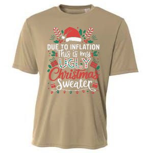 Due To Inflation This Is My Ugly Sweater For Christmas Cooling Performance Crew T-Shirt