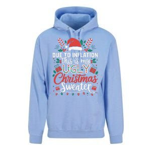 Due To Inflation This Is My Ugly Sweater For Christmas Unisex Surf Hoodie