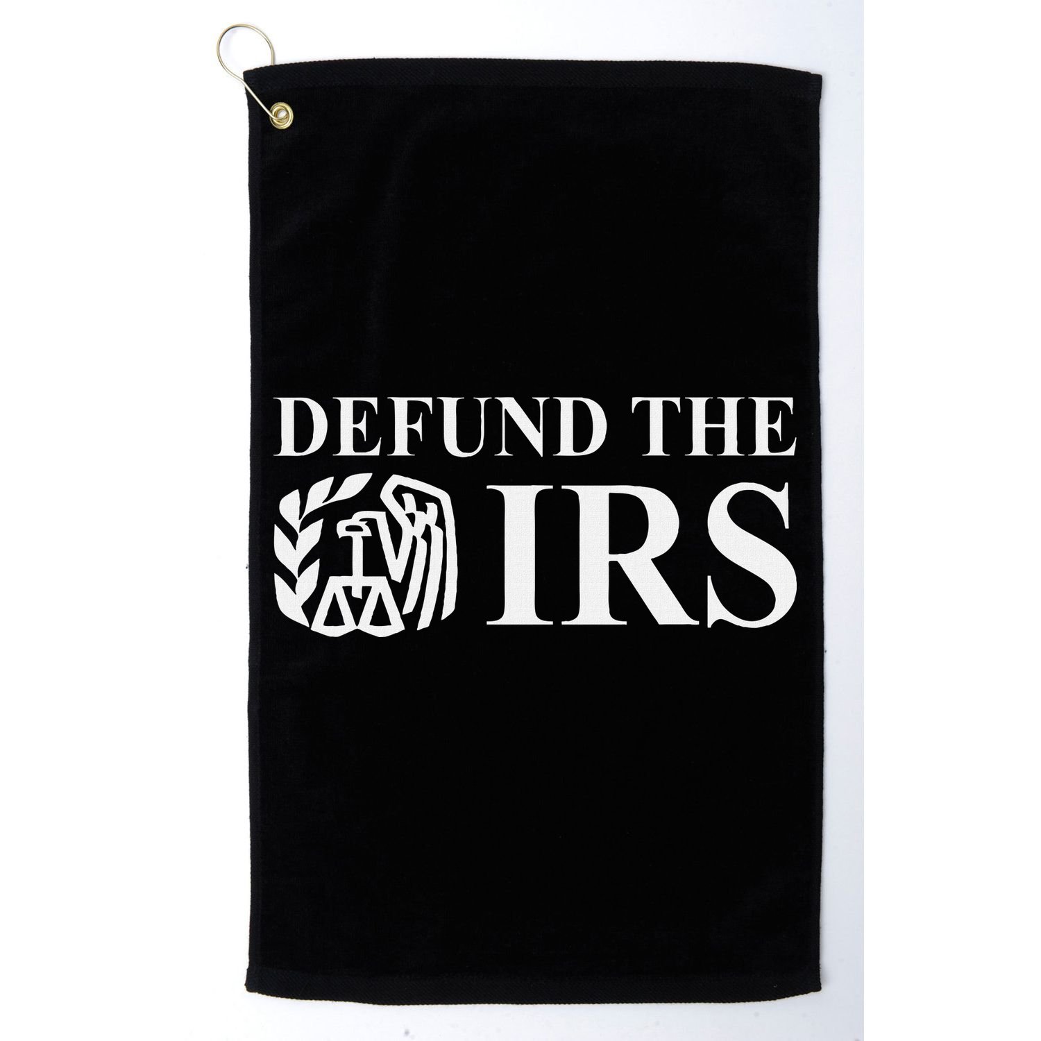 Defund The Irs Tax Return Patriot American Golf Towel