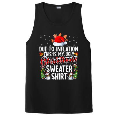 Due To Inflation This Is My Ugly Sweater For Christmas Xmas PosiCharge Competitor Tank