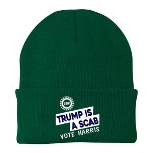 Donald Trump Is A Scab Vote Harris Knit Cap Winter Beanie