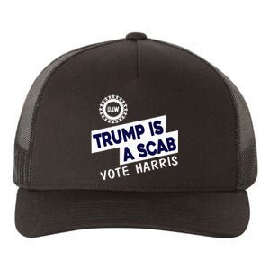 Donald Trump Is A Scab Vote Harris Yupoong Adult 5-Panel Trucker Hat