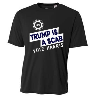 Donald Trump Is A Scab Vote Harris Cooling Performance Crew T-Shirt