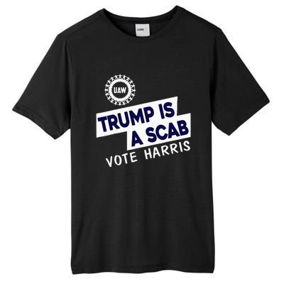 Donald Trump Is A Scab Vote Harris Tall Fusion ChromaSoft Performance T-Shirt