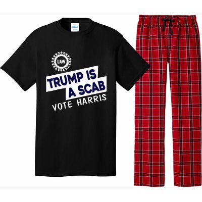 Donald Trump Is A Scab Vote Harris Pajama Set