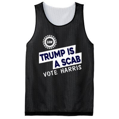 Donald Trump Is A Scab Vote Harris Mesh Reversible Basketball Jersey Tank