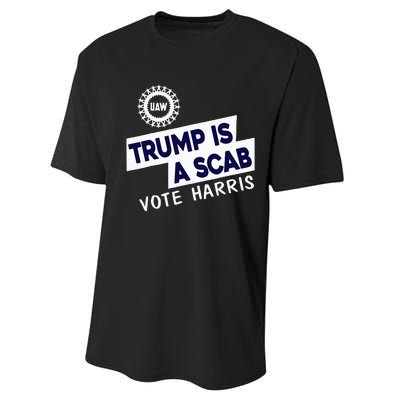 Donald Trump Is A Scab Vote Harris Performance Sprint T-Shirt