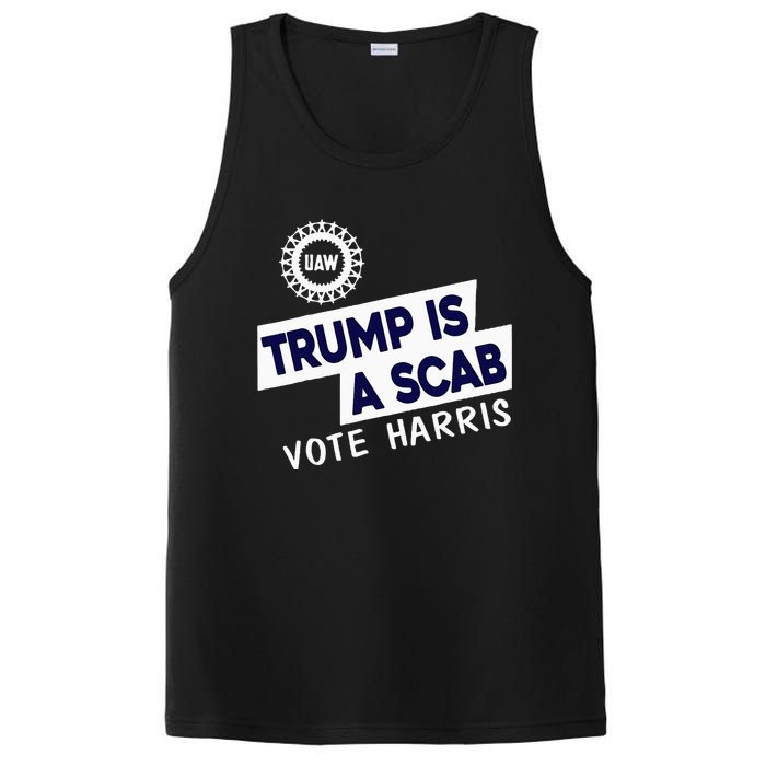 Donald Trump Is A Scab Vote Harris PosiCharge Competitor Tank