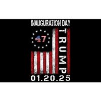 Donald Trump Inauguration Day 2025 47th President Usa Flag Bumper Sticker