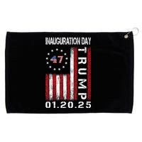 Donald Trump Inauguration Day 2025 47th President Usa Flag Grommeted Golf Towel