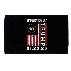 Donald Trump Inauguration Day 2025 47th President Usa Flag Microfiber Hand Towel