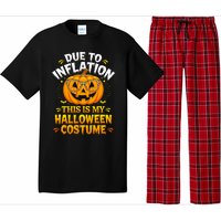 Due To Inflation This Is My Halloween Custome Pumpkin Funny Pajama Set