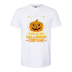 Due To Inflation This Is My Halloween Custome Pumpkin Funny Softstyle CVC T-Shirt