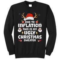 Due To Inflation This Is My Ugly Sweater For Christmas Funny Sweatshirt