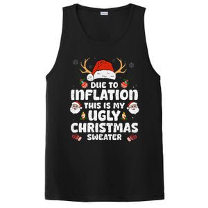 Due To Inflation This Is My Ugly Sweater For Christmas Funny PosiCharge Competitor Tank