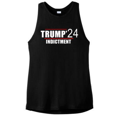 Donald TRUMP Indictment 2024 Ladies PosiCharge Tri-Blend Wicking Tank