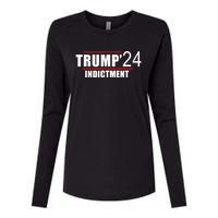 Donald TRUMP Indictment 2024 Womens Cotton Relaxed Long Sleeve T-Shirt