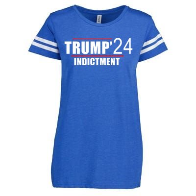 Donald TRUMP Indictment 2024 Enza Ladies Jersey Football T-Shirt