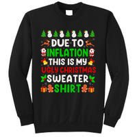 Due To Inflation Ugly Christmas Sweaters For Funny Sweatshirt