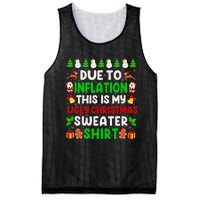 Due To Inflation Ugly Christmas Sweaters For Funny Mesh Reversible Basketball Jersey Tank