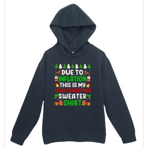 Due To Inflation Ugly Christmas Sweaters For Funny Urban Pullover Hoodie