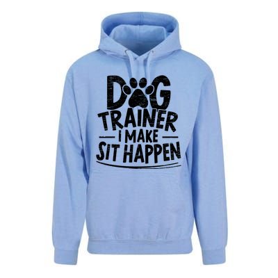 Dog Trainer I Make Sit Happen Doggy Training Puppy Lover Gift Unisex Surf Hoodie